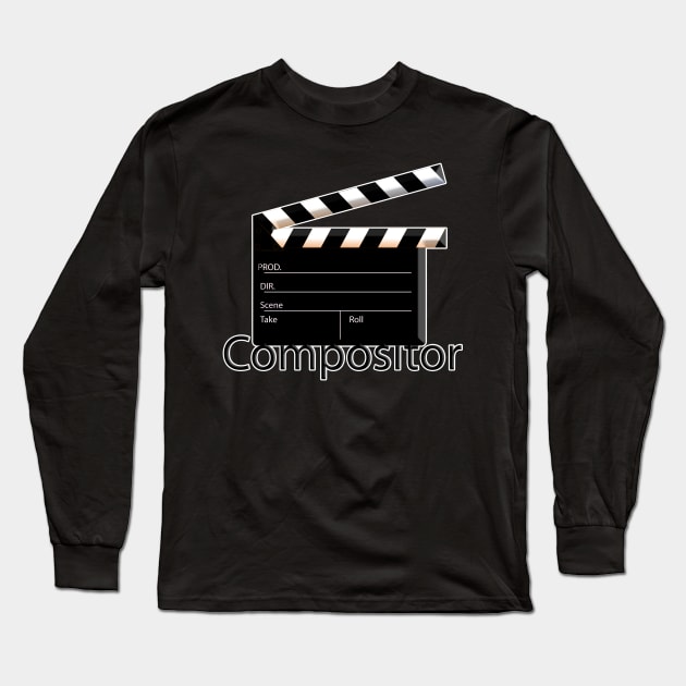 Compositor t-shirt for the vfx artist Long Sleeve T-Shirt by vixfx